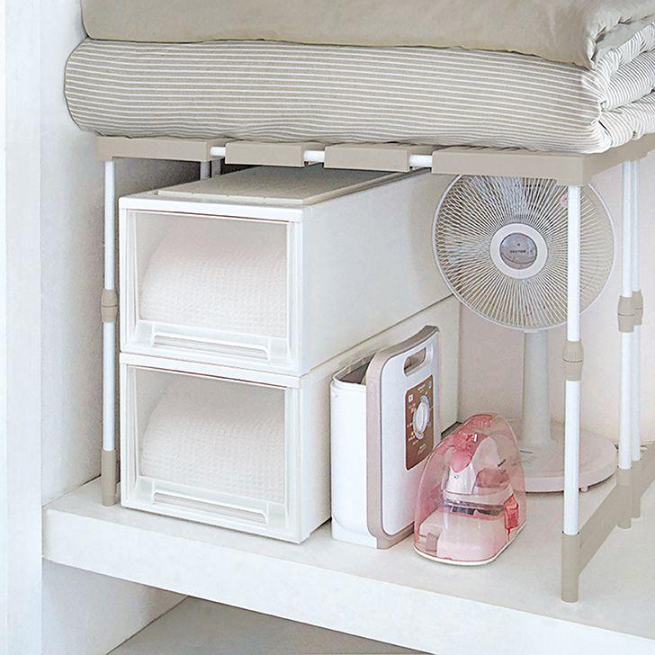 天馬 PRXピタッ！と伸びるん棚 トールタイプ(2台入) 811000297