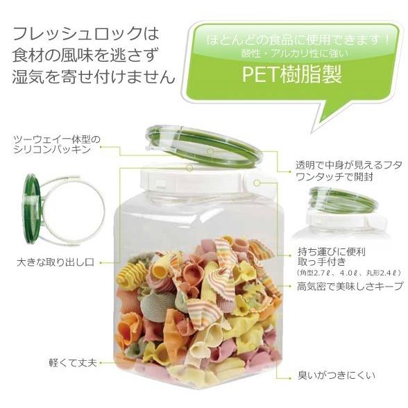 透明プラスチック食品保存容器3個セット タケヤ化学 密封 保存容器フレッシュロック 角型 300 2個組 食品
