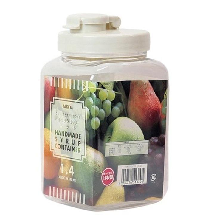 タケヤ化学 手づくりシロップポット 1.4L 果実酒 軽量 割れにくい 保存