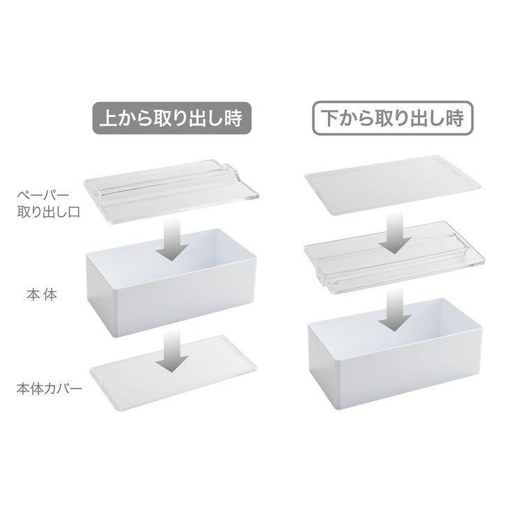 イセトー ペーパータオル H&D ホワイト I-596 キッチン 洗面台 ペーパータオルホルダー シンプル 2way 置き形 マグネット おしゃれ｜k-mori｜07