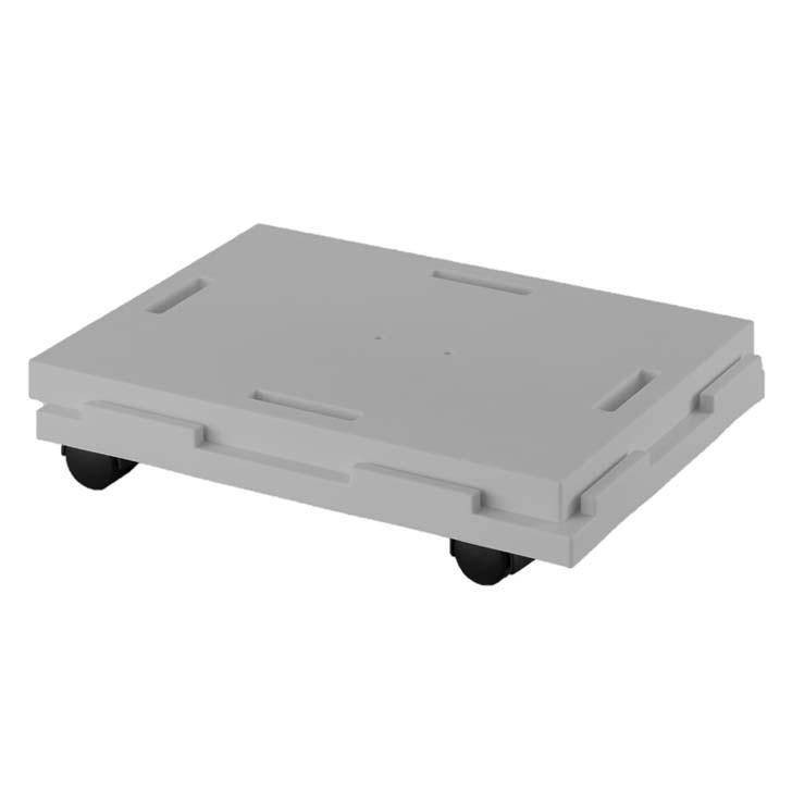 サンコーPC 連結できるラクゴロ22 グレー 平台車 軽量 ストッパー付き