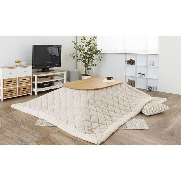 東谷 薄掛コタツ布団 190×230cm 長方形 ツイード ベージュ KK-102BE |b03 メーカー直送】 東谷 薄掛コタツ布団 長方形 190×230cm ツイード
