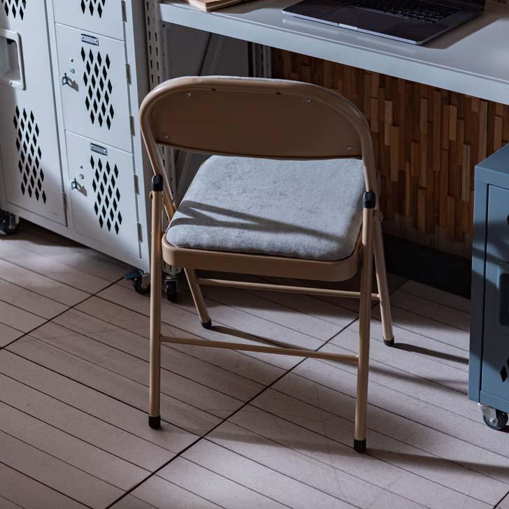 メーカー直送】 東谷 フォールディングチェア グレー PC-33GY メーカー直送】 東谷 フォールディングチェア グレー PC-33GY