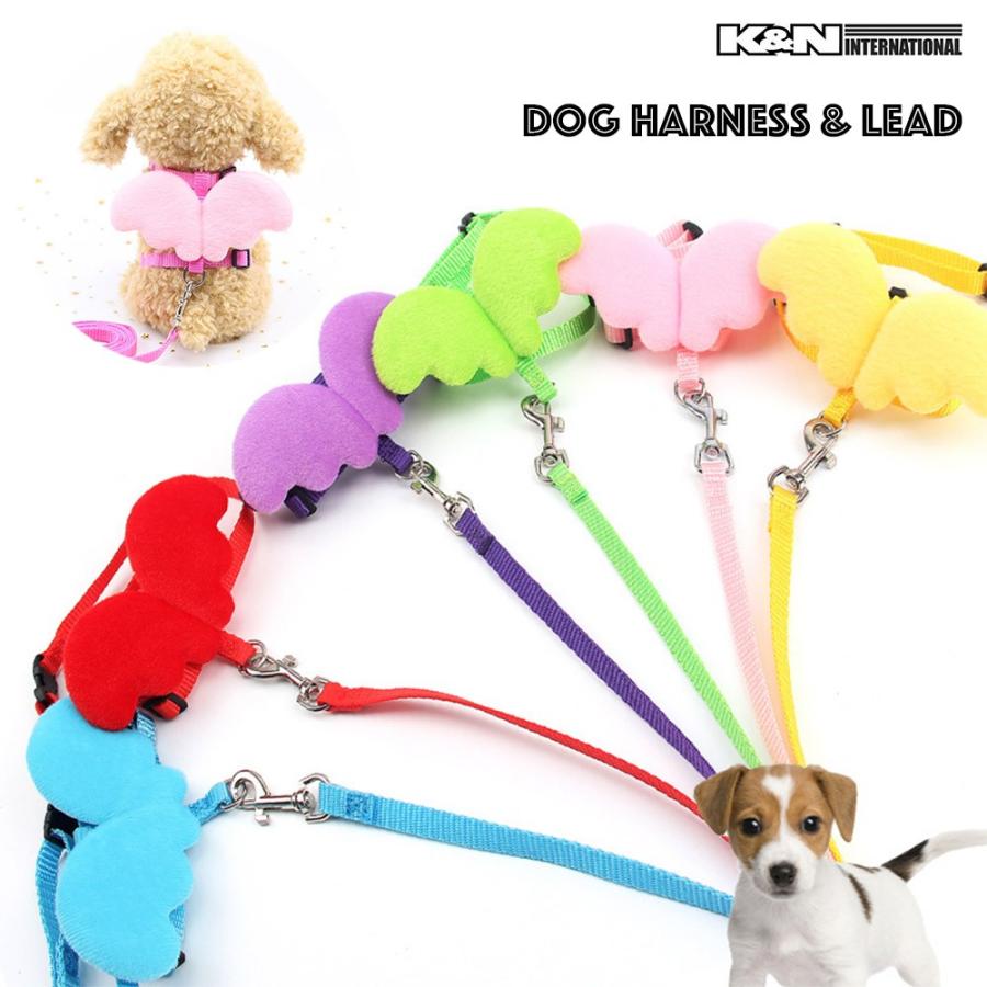 犬 ペット 小型犬 かわいい 羽 リード ハーネス セット コスプレ ハロウィン 仮装 Harness21 K N International 通販 Yahoo ショッピング