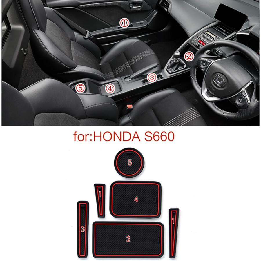 ホンダ Honda S660 インナー 内装 マット ゴム ラバー 内装保護 傷汚れかくし 車内イメージアップ Honda S660 Inmat K N International 通販 Yahoo ショッピング