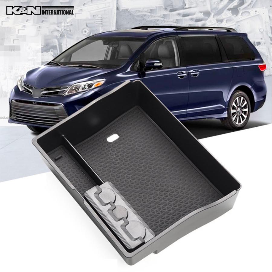11 19年 3代目 トヨタ シエナ Sienna 前期 後期 センターコンソール ボックス Box 2段使い 収納 とても便利 マット付き 内装 インテリア Toyota Sienna Console K N International 通販 Yahoo ショッピング