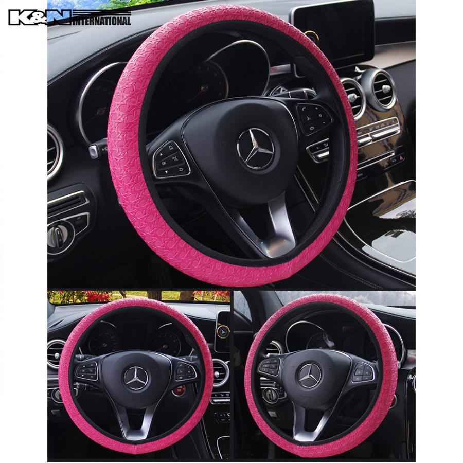 27 ステアリング ハンドル カバー 伸縮タイプ S Mサイズ 直径 38cmまで 軽自動車 普通車 Vinil8 Stcover K N International 通販 Yahoo ショッピング