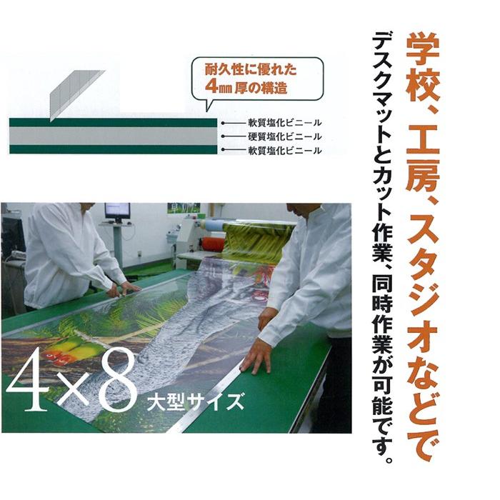 カッターマット 4mm厚 1200mm×2400mm（ノビシロあり） 16kg ワーロン