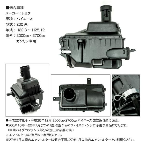ハイエース 0系 00cc 2700cc ガソリン車用 純正タイプ エアクリーナーボックス 補修 交換 フェイスチェンジ等 送料無料 Kurofune Shopping 通販 Yahoo ショッピング