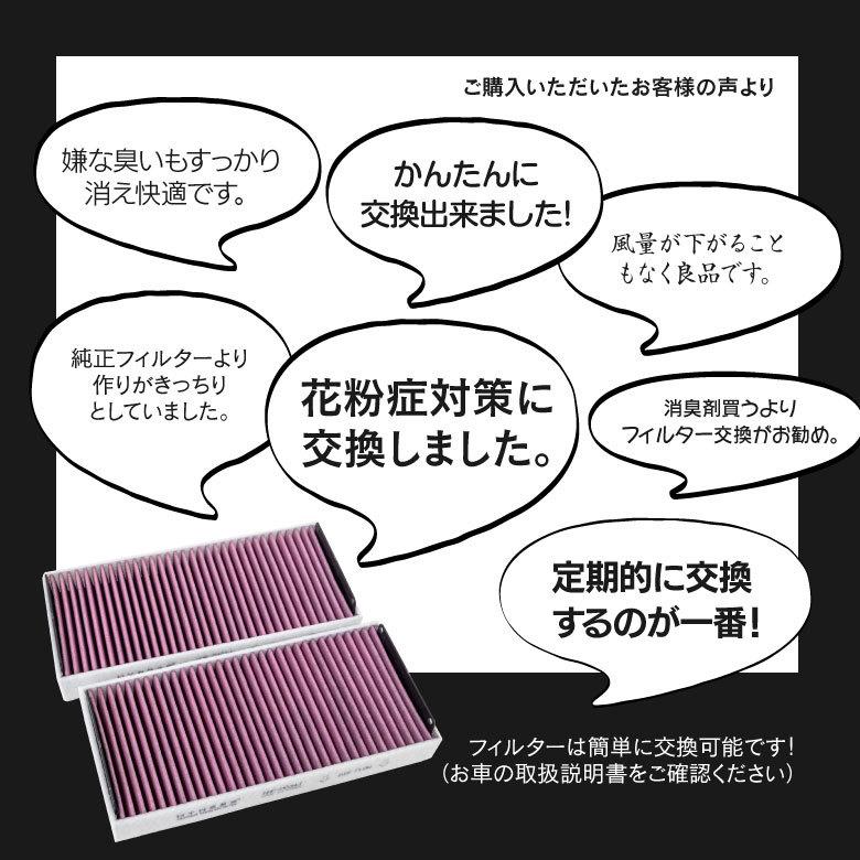オデッセイ RC1/2 2013.11- エアコンフィルター 超高品質 活性炭入り PM2.5/花粉/ホコリ｜k-o-shop｜02