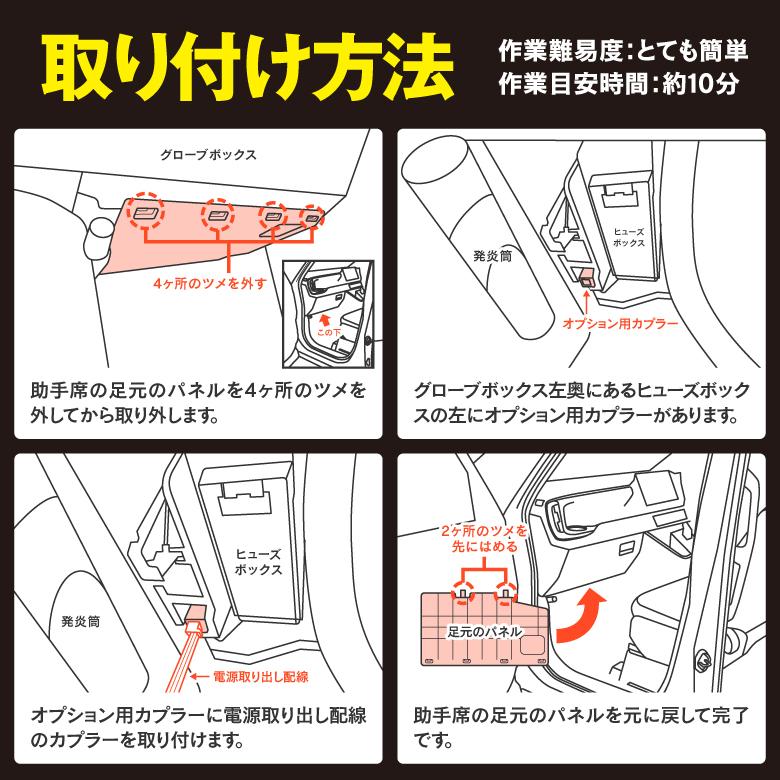 AZ) 90系 ノア ヴォクシー 電源取り出し 配線 カプラー ハーネス AZ) 90系 ノア ヴォクシー 電源取り出し 配線 カプラー ハーネス