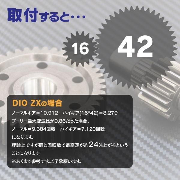ハイギアキット 16X42 ディオ DIO ZX50 最高速必須アイテム ハイギアキット 16X42 ディオ DIO ZX50 最高速必須アイテム