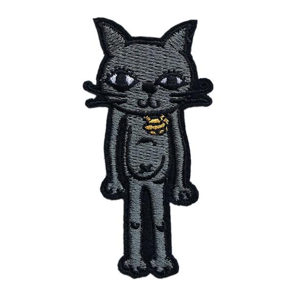 ワッペン 刺繍 アイロン おしゃれ かわいい アップリケ 猫 ねこ ネコ Cat ハンドメイド 縦7 2cm 横3 5cm メール便 Patch Cl A 409 Rootd 通販 Yahoo ショッピング
