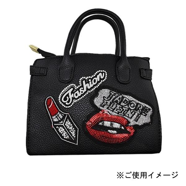 ワッペン スパンコール 縦8cm 横9cm アイロン貼付け可能 唇 リップ フェルト バッグやiphoneケースをオリジナルに ハンドメイド アレンジ 手作り 手芸 メール便 Patch Sp B 4 Rootd 通販 Yahoo ショッピング