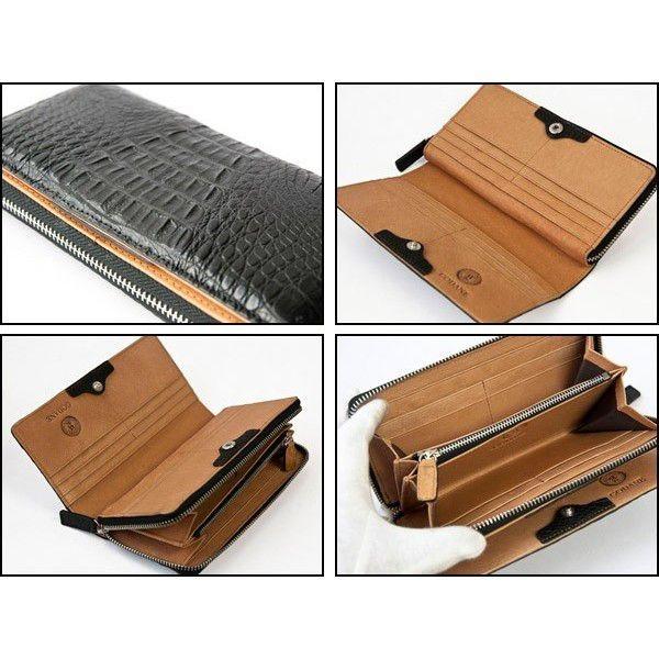 高級 長財布 メンズ クロコダイル ワニ革 GODANE ゴダン spcw8036cpBK  