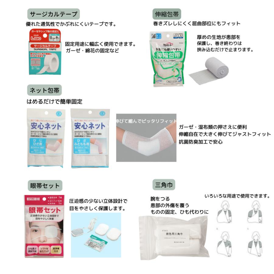 救急セット プラスチックコンテナケース 5人用 28点セット 事業所 屋外 スポーツ 防災 水濡れ 強い 救急箱　応急手当用品 |  | 02