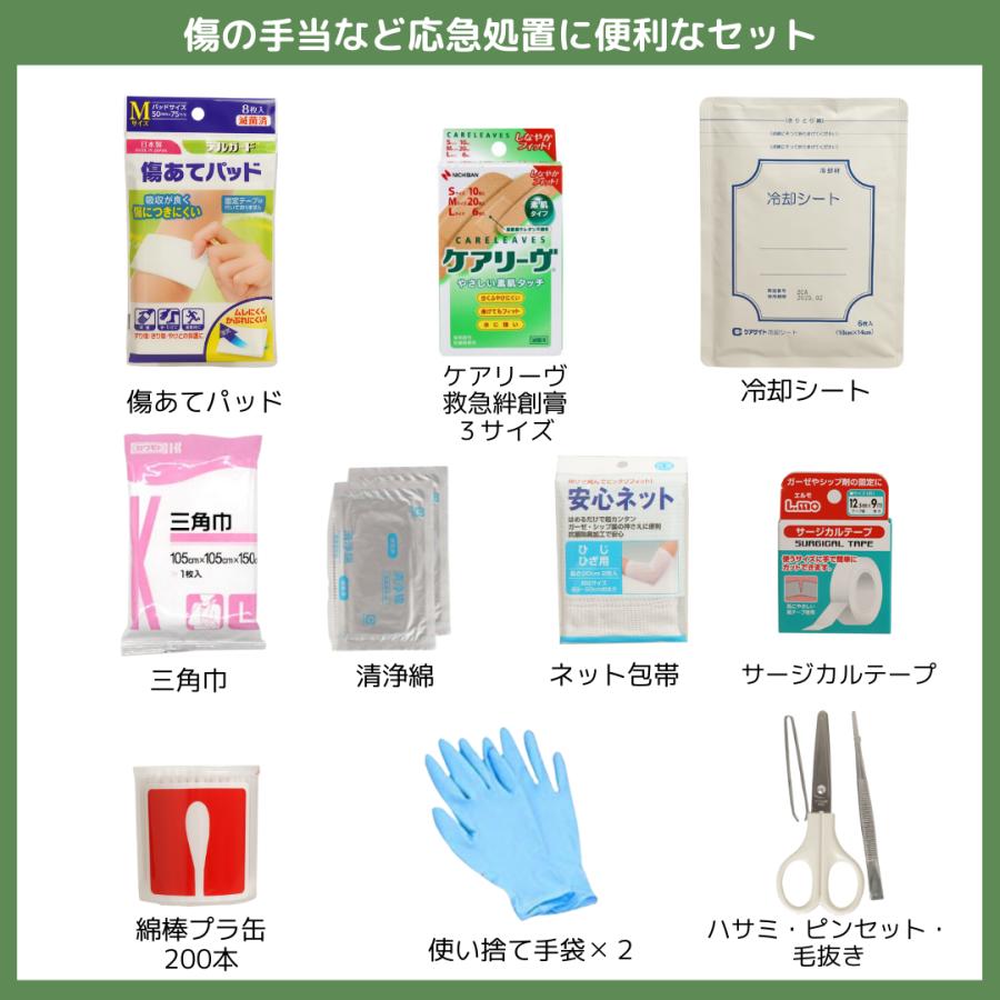 備えて安心 13点応急手当セット コンテナ 大容量ケース 救急セット
