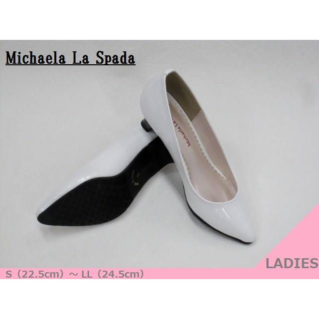 Michaela La Spada 47a エナメル素材 シンプル Laパンプス 白e 22 5cm 24 5cm M L表示展開 くつやさんk Point 通販 Yahoo ショッピング
