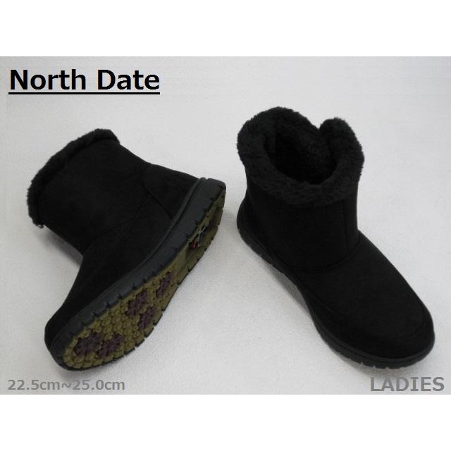 新品未使用品　 NORTH FACE スノーブーツ 22.0 cm ブラック SALE / North Date ノースデイト 38003 防水 スパイク付き 耐滑ソール