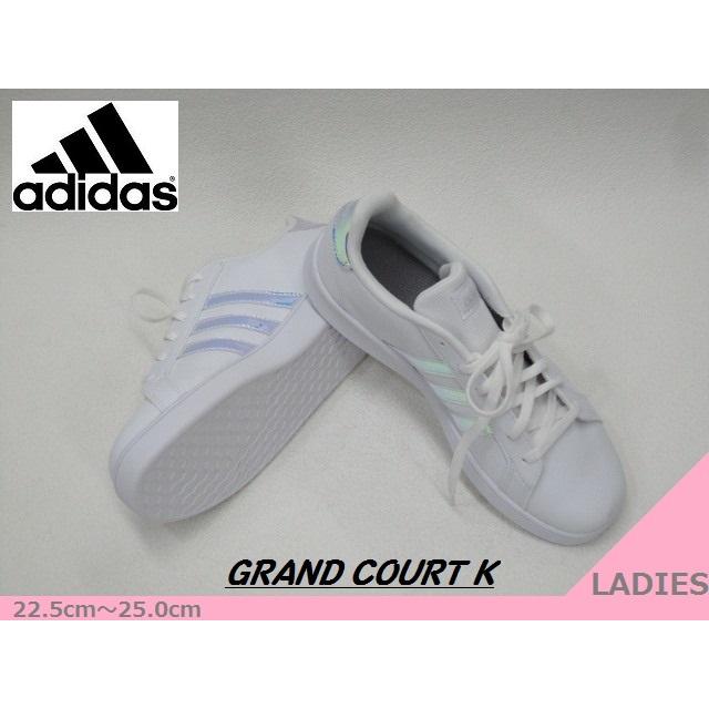 Sale Adidas アディダス Fw1274 Grandcourt K エナメル おしゃれ Laスニーカー 白gr 22 5cm 25 0cm 25 Off くつやさんk Point 通販 Yahoo ショッピング