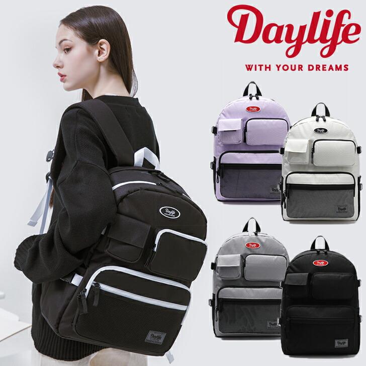 デイライフ リュック Daylife レディース MULTI POCKET BACKPACK