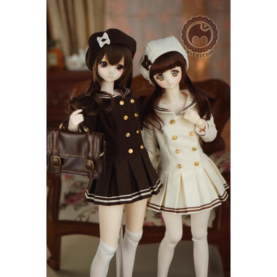 M+V STUDIO 1/3ドール DD セット 制服 学生 セーラー服 ブラウン