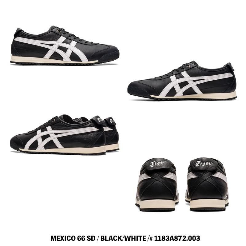 オニツカタイガー スニーカー Onitsuka Tiger MEXICO 66 SD メキシコ66 SD BLACK/WHITE ブラック ホワイト # 1183A872.003 シューズの画像