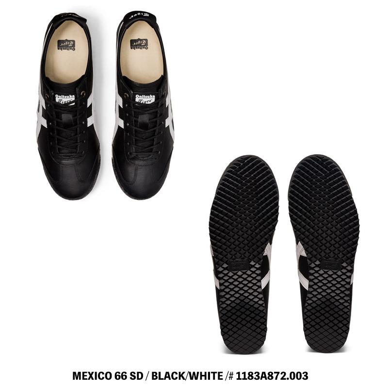 オニツカタイガー スニーカー Onitsuka Tiger MEXICO 66 SD メキシコ66 SD BLACK/WHITE ブラック ホワイト # 1183A872.003 シューズの画像