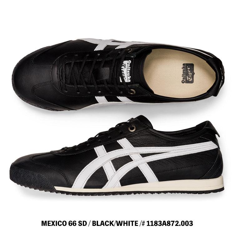 オニツカタイガー スニーカー Onitsuka Tiger MEXICO 66 SD メキシコ66 SD BLACK/WHITE ブラック ホワイト # 1183A872.003 シューズの画像