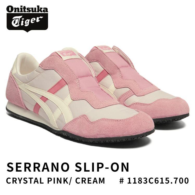 Onitsuka Tiger スニーカー クリーム/ピンク 24.0 cm SERRANO オニツカタイガー スニーカー Onitsuka Tiger SLIP-ON