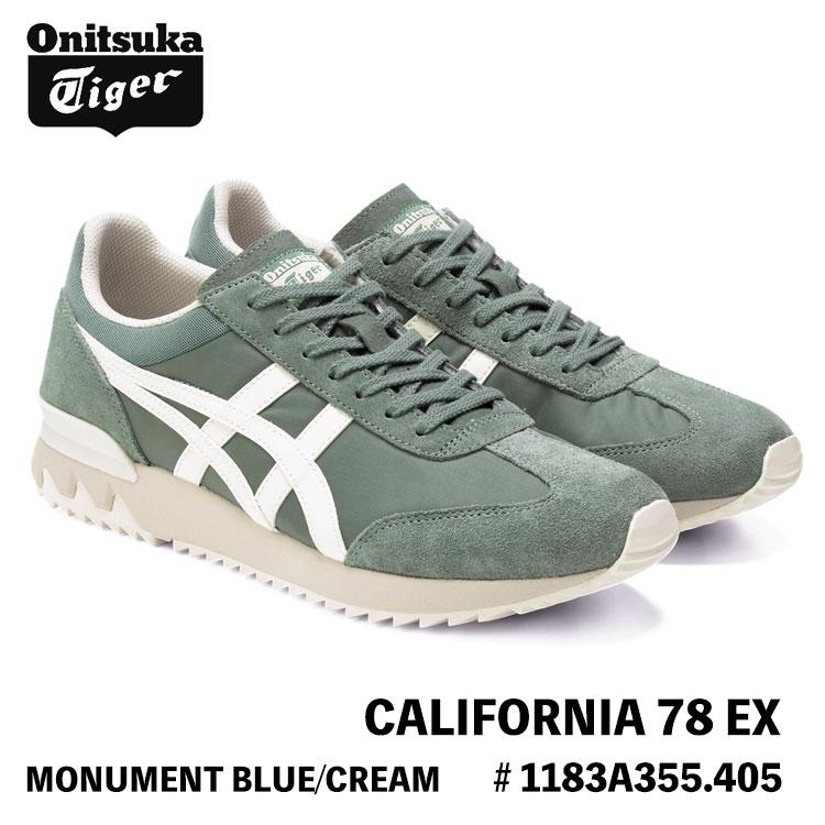 オニツカタイガー カリフォルニア EX 78 グリーン クリーム 28.5 CALIFORNIA 78 オニツカタイガー スニーカー Onitsuka Tiger メンズ