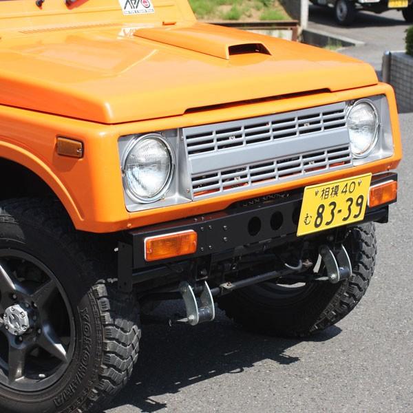 SJ30アピオ製フロント角バンパー ジムニー バンパー T11フロントバンパー イージーオフローダーモデル