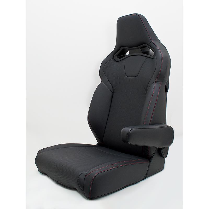 ジェイド　シート JADEスタイリッシュ(シートカバー)RECARO SR-C(ブック×レッドステッチ