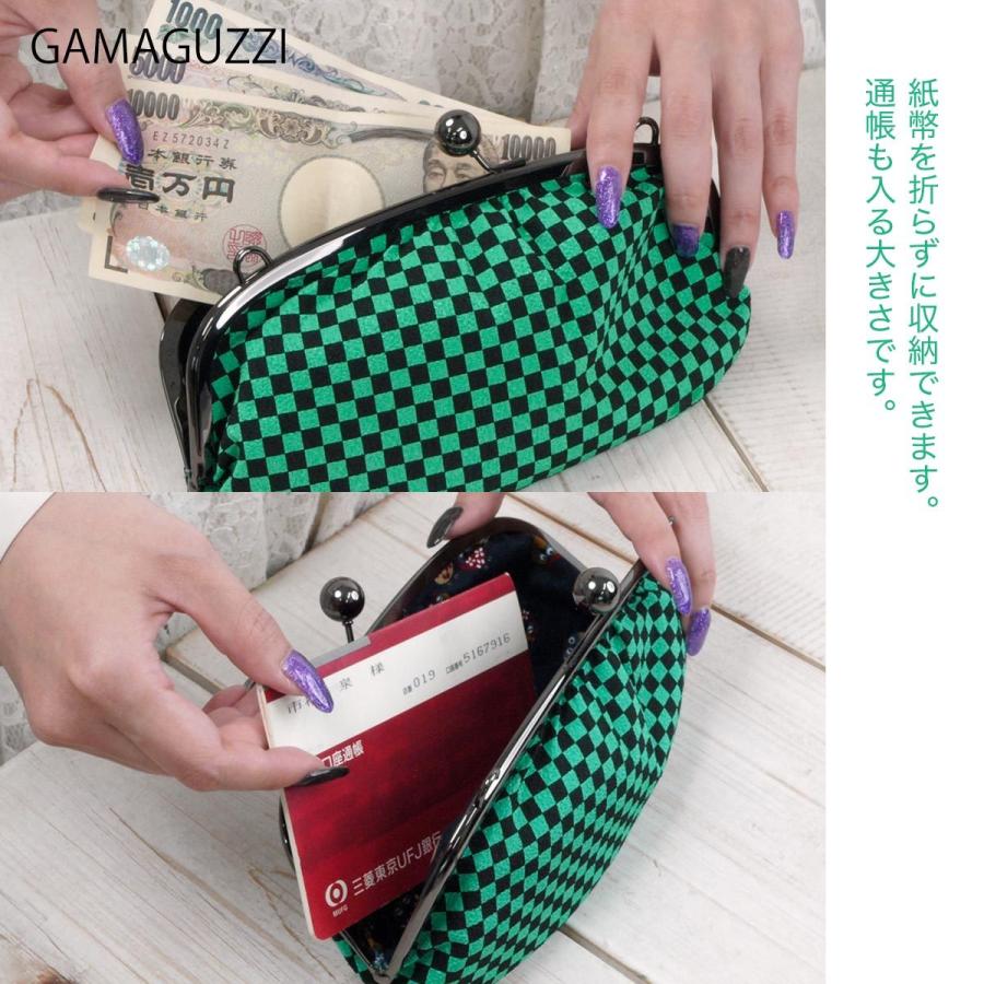 がま口 長財布 レディース 財布 日本製 和風 和柄 ポシェット コットン