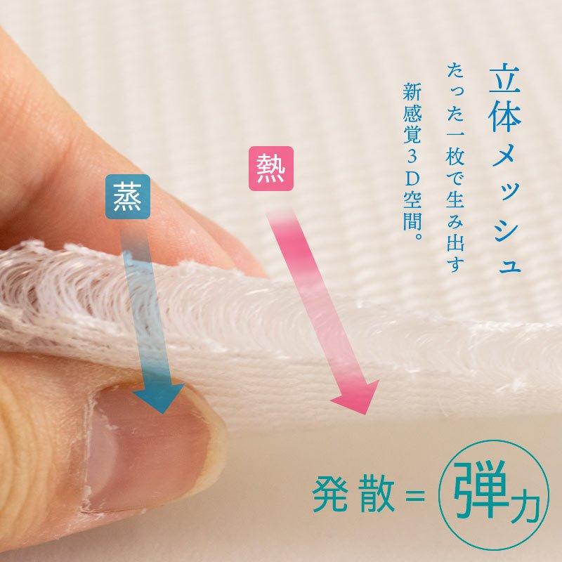 敷きパッド スリープメディカル クイーン 旭化成フュージョン使用 爽やか 蒸れ軽減 夏 ハニカム ベッドパッド パットシーツ_2