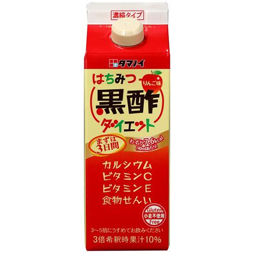 タマノイ酢　はちみつ黒酢ダイエット濃縮タイプ　500ml　GTP　12本入｜k-relight
