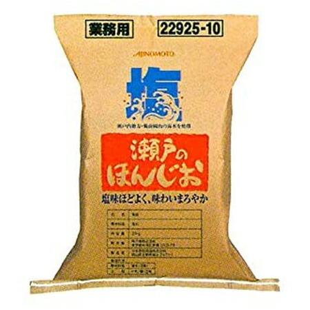 瀬戸のほんじお AJINOMOTO 味の素 瀬戸のほんじお 25kg×1袋 : Re-light