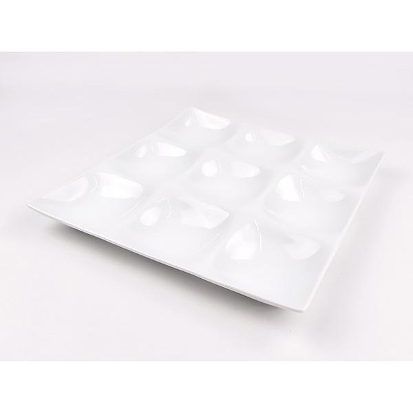 kowake 九つ仕切りプレート 25.7cm 9品皿 日本製 美濃焼 陶器 洋食器