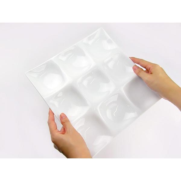 kowake 九つ仕切りプレート 25.7cm 9品皿 日本製 美濃焼 陶器 洋食器