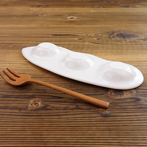 三つ仕切りプレート 24.5cm (豆皿別売り) miyama 深山 日本製 美濃焼