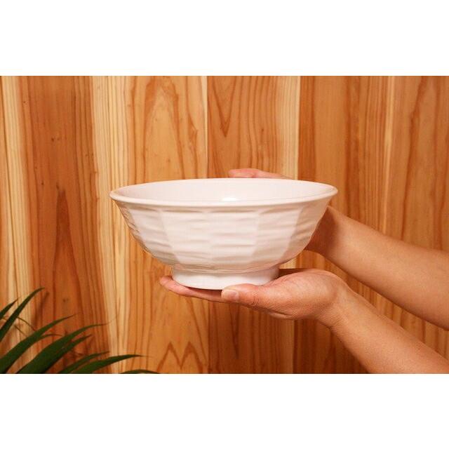 けずり丼ぶり 3Lサイズ 20.7cm 日本製 白い食器 ラーメン鉢 らーめん