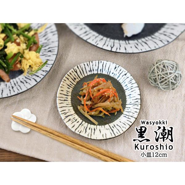 小皿 食器 おしゃれ 12cm 和食器 日本製 美濃焼 陶器 黒 黒潮