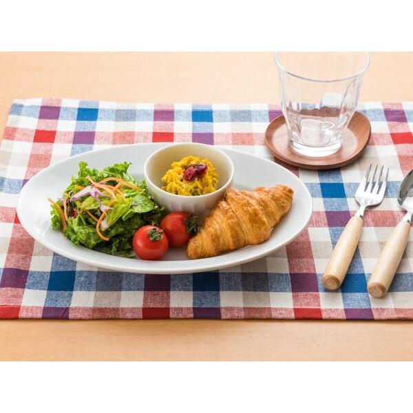 洋食器 オーバル リム 大皿 25.8cm 白い食器 楕円皿 日本製 美濃焼