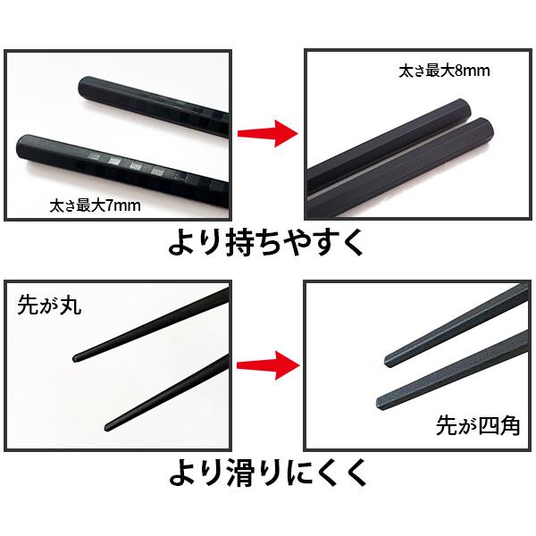 1000膳 まとめて つまみやすい箸 22.8cm 箸 セット 日本製 食洗機対応