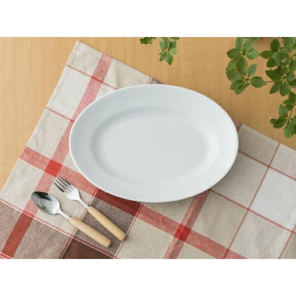 オーバル大皿　ロイヤルウスターディナープレート 洋食器 オーバル ディナープレート 大皿 31cm 白い食器 日本製 美濃焼