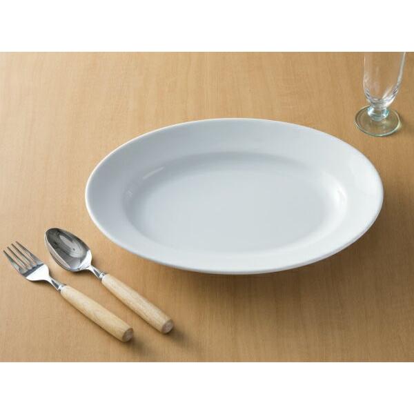 洋食器 オーバル ディナープレート 大皿 31cm 白い食器 日本製 美濃焼