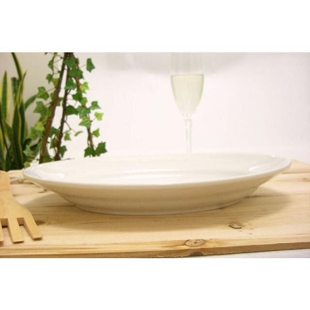 洋食器 オーバル ディナープレート 大皿 31cm 白い食器 日本製 美濃焼