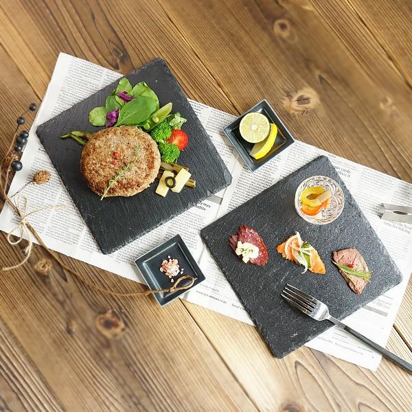 スレートプレート 20cm 正角 食器 和食器 洋食器 中皿 スレートボード