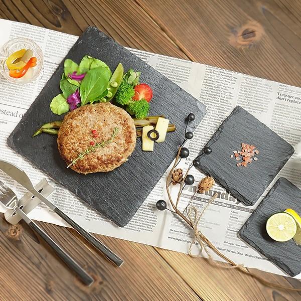 スレートプレート 20cm 正角 食器 和食器 洋食器 中皿 スレートボード