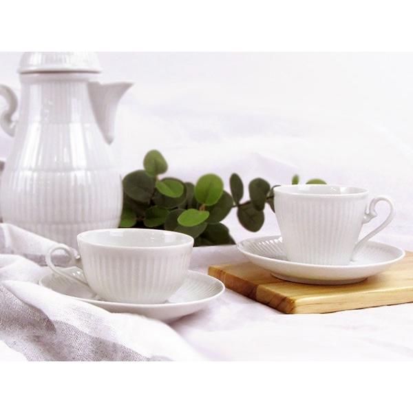 Royal Blanche ティーカップ＆ソーサー 200cc 日本製 美濃焼 陶器 白磁